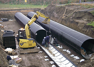 長命寺川河川改良工事