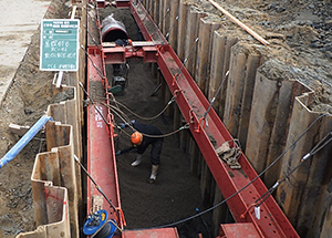 福堂地区用水管路工事