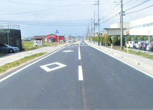 東野虎姫線 道路補修工事
