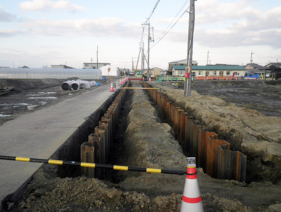 福堂地区用水管路工事・メイン２