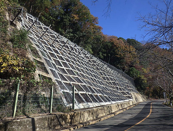 葛籠尾崎大浦線（法面Ａ205）補助道路修繕工事・メイン４